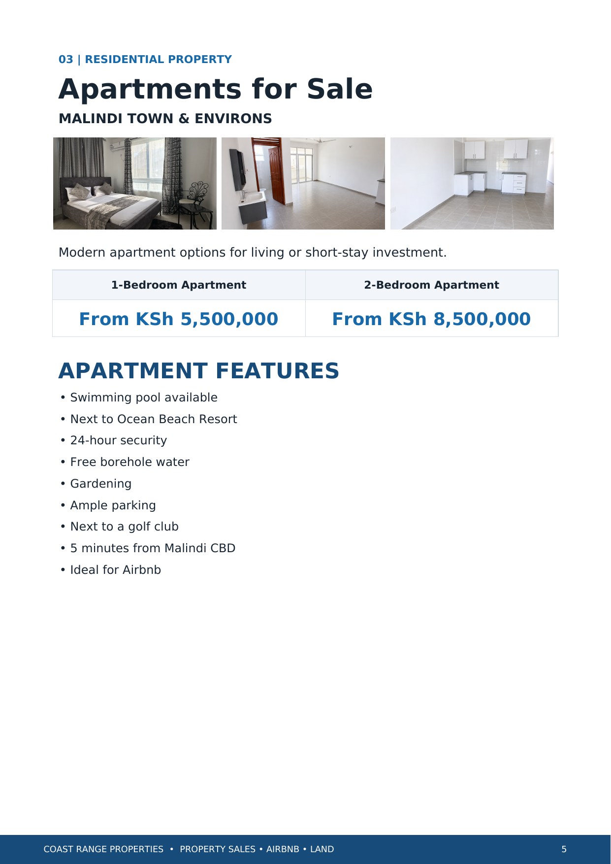 Coast Range Properties brochure — page 5 of 8